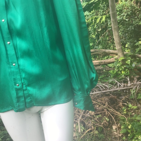 Vintage Thierry Mugler silk Blouse - Picture 7 of 9